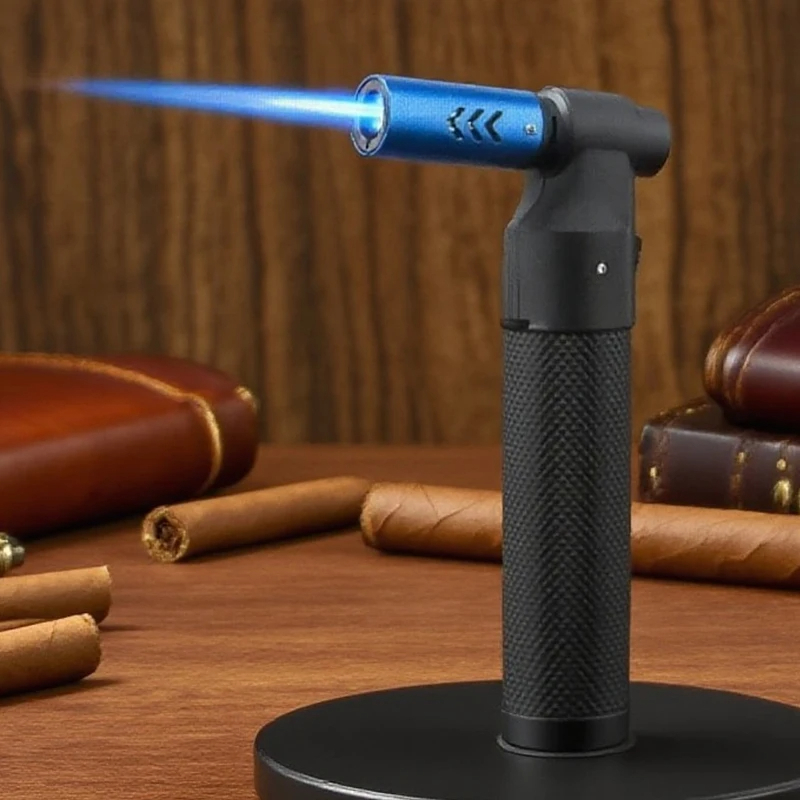 HONEST Gas Lighter Jet Butane Cigar Lighter Windproof Kitchen Tube Barbecue Metal Jewelry Welding Lighter Outdoor Gadgets ForMen